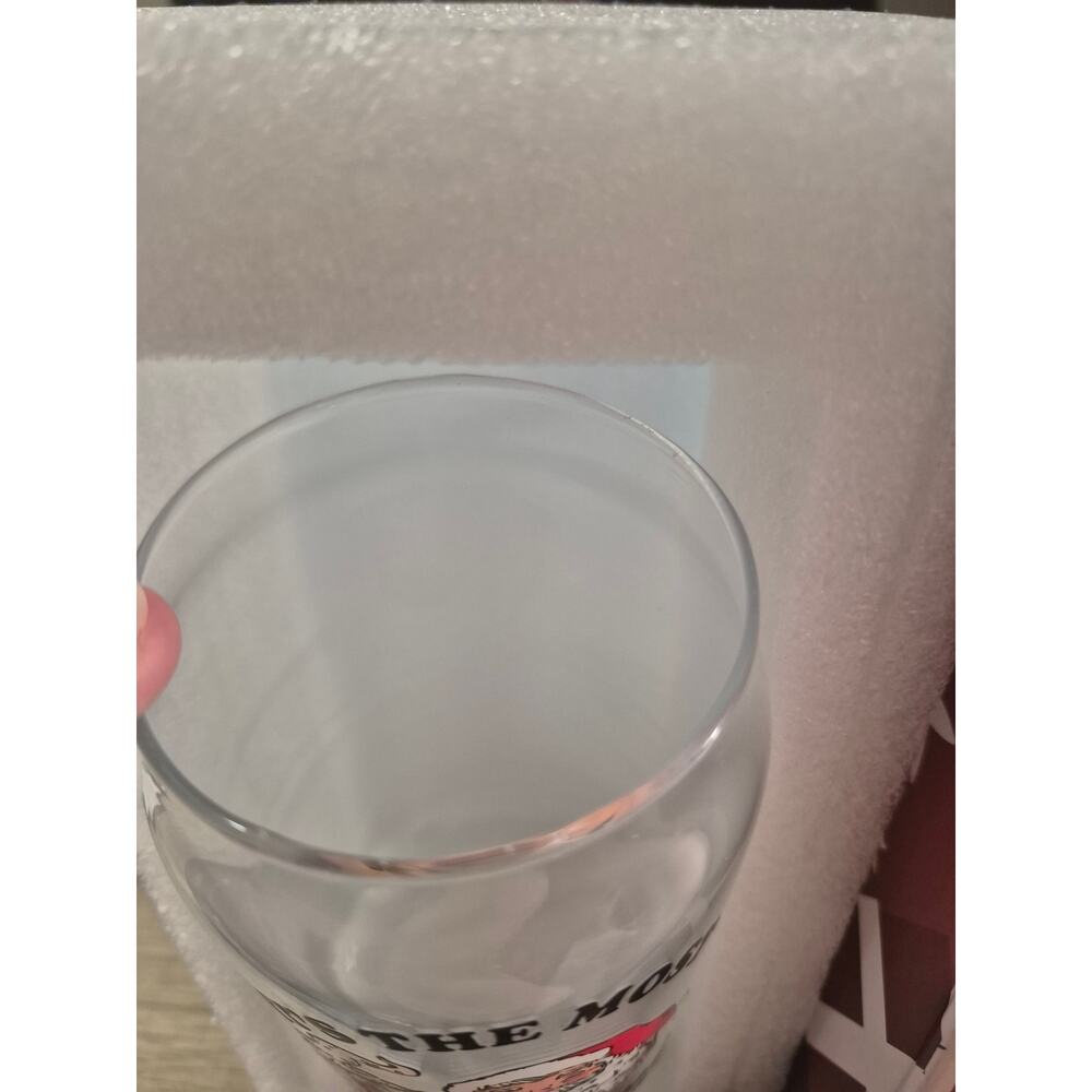 It's A Wondeful Time For A Beer 16 oz Santa Drinking Glass Funny XMAS Gift s3 - Picture 3 of 5